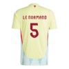 Camisola Espanha Robin Le Normand 5 Homen Equipamento 2ª Euro 2024